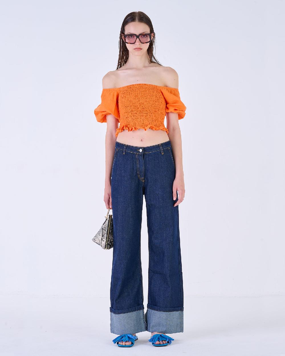 Silvian Heach Top con elastico arricciato Vendita Economica