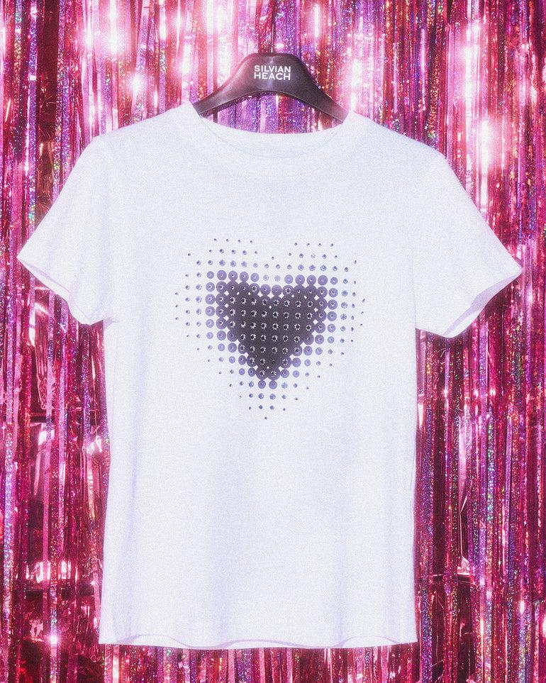 Silvian Heach T-shirt con stampa a cuore Qualità Garantita