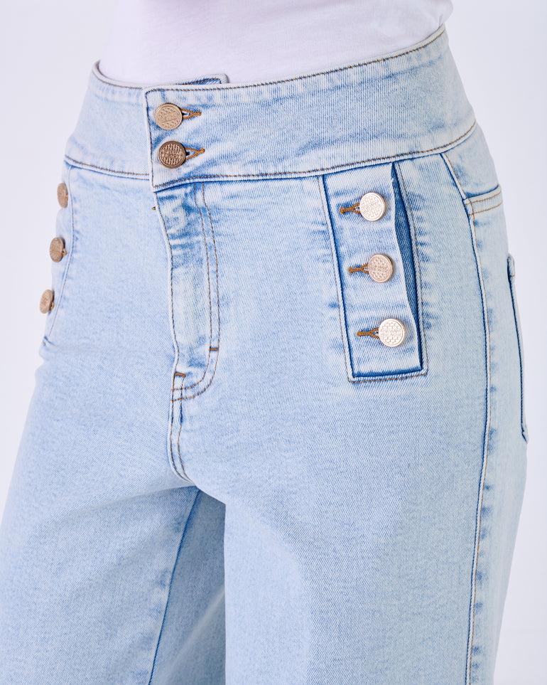 Silvian Heach Jeans con bottoni decorativi Prezzo Ridotto