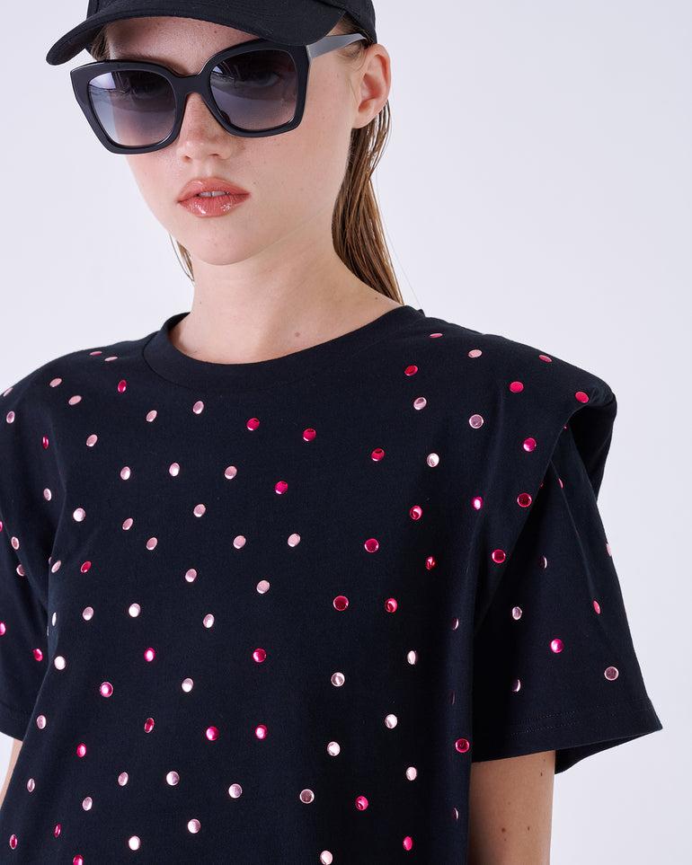 Silvian Heach T-shirt con borchie Outlet