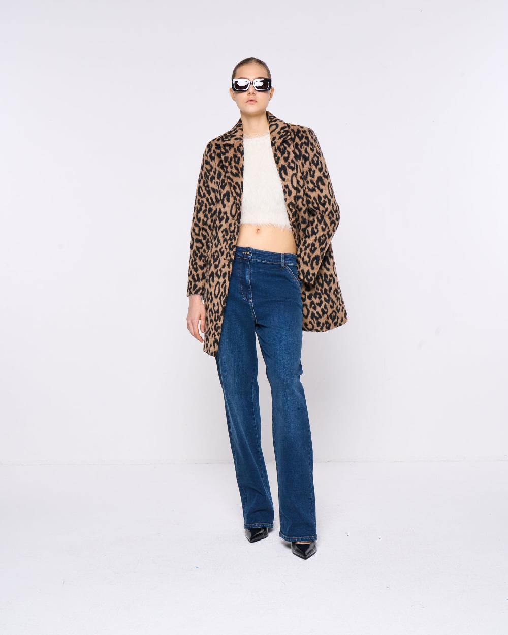 Silvian Heach Cappotto monopetto leopardato In Saldo