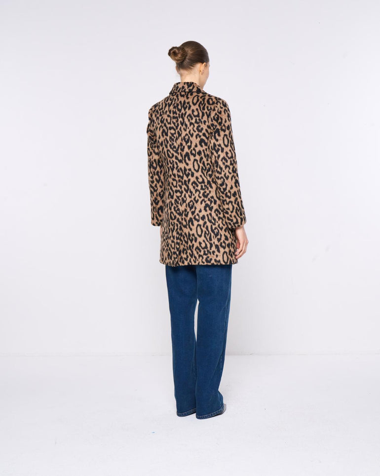 Silvian Heach Cappotto monopetto leopardato In Saldo