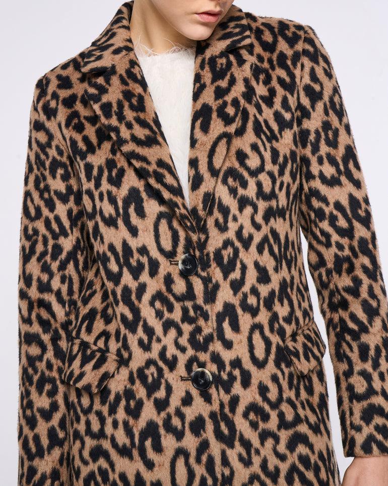Silvian Heach Cappotto monopetto leopardato In Saldo
