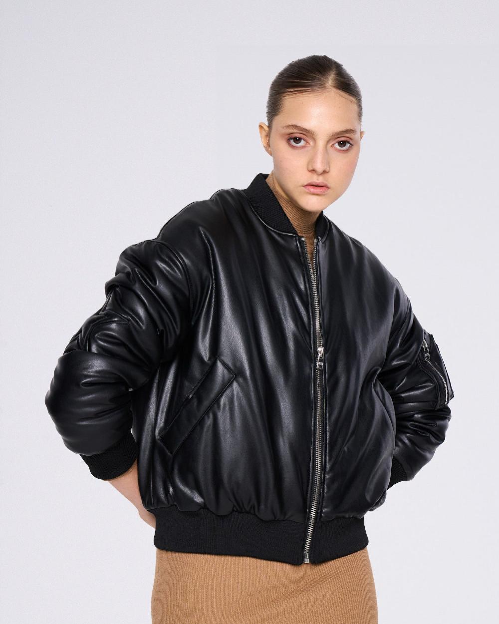 Silvian Heach Bomber in ecopelle Italy