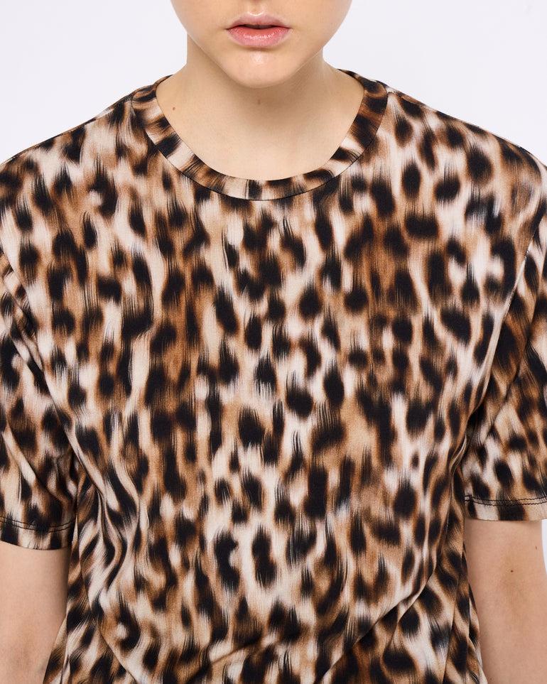 Silvian Heach T-shirt oversize leopardata Sconto