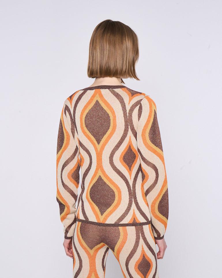 Silvian Heach Maglia a fantasia il lurex Saldi Di Fabbrica
