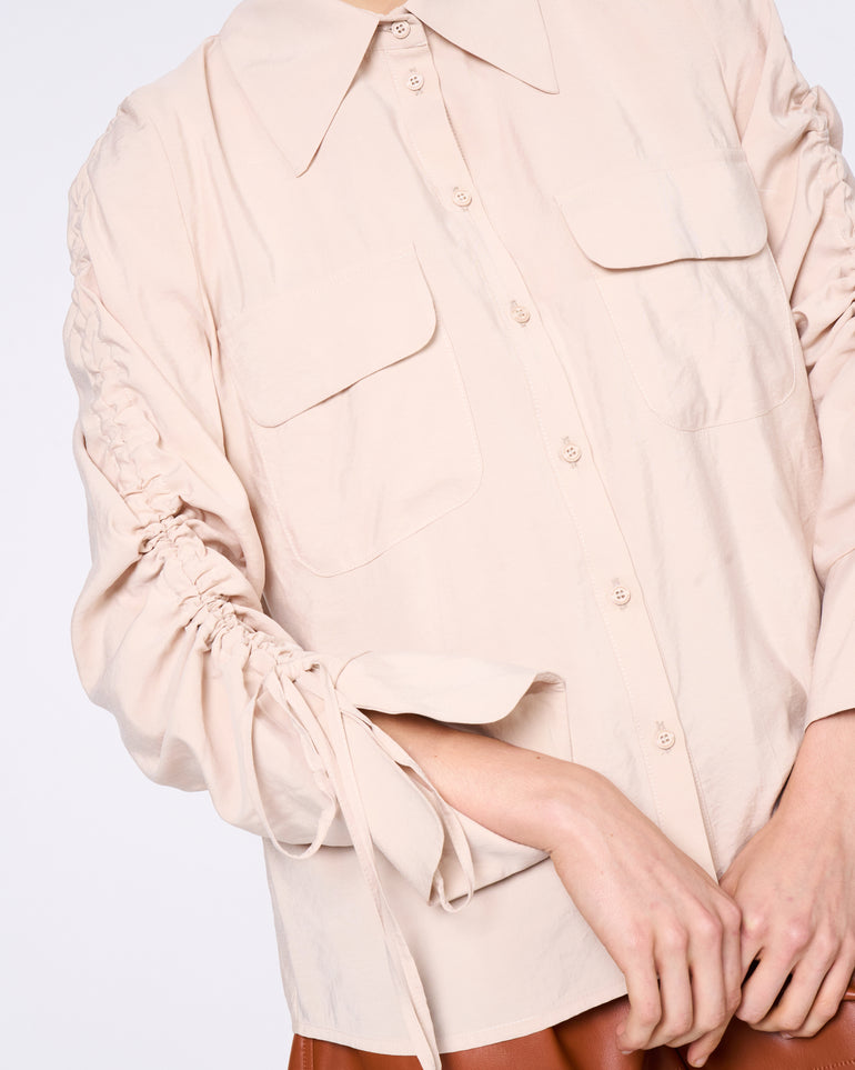 Silvian Heach Camicia con maniche arricciate Vendite Flash