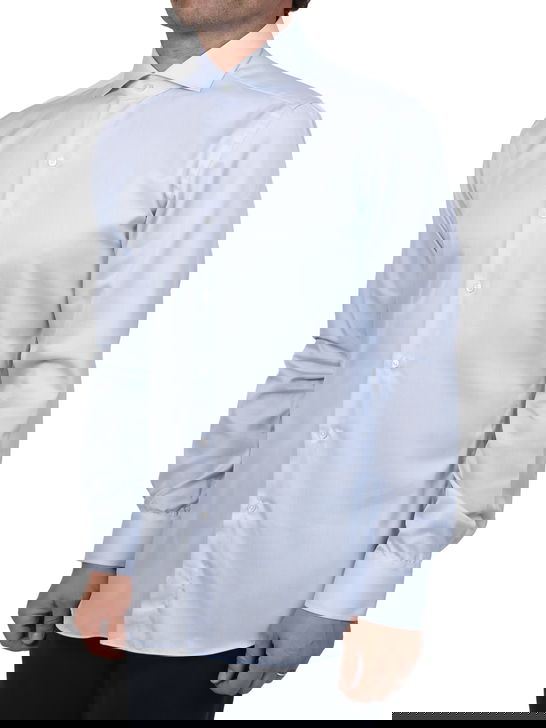 Xacus Camicia Xacus Rigata Tessuto Thomas Mason Bianco Spedizione Gratuita