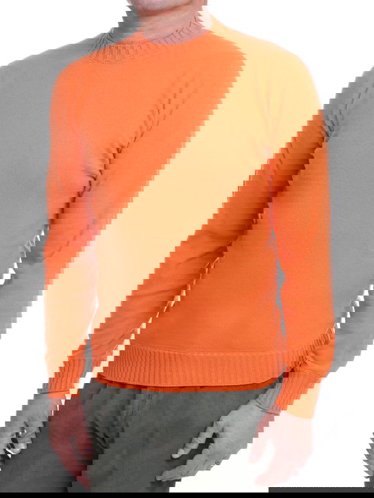 Magazzino Ricambi Felpa Magazzino Ricambi Cashmere Infeltrito Arancione Pezzi Unici