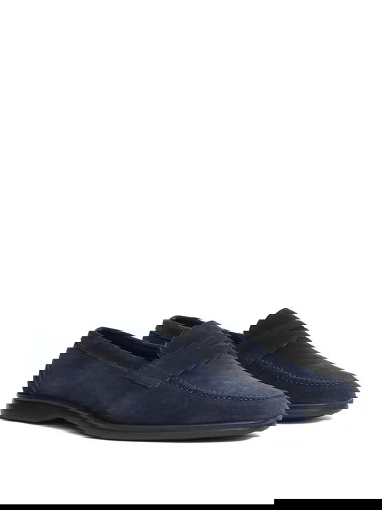 Berwick 1707 Mocassini Berwick 1707 Scamosciato Blu Vendita Economica
