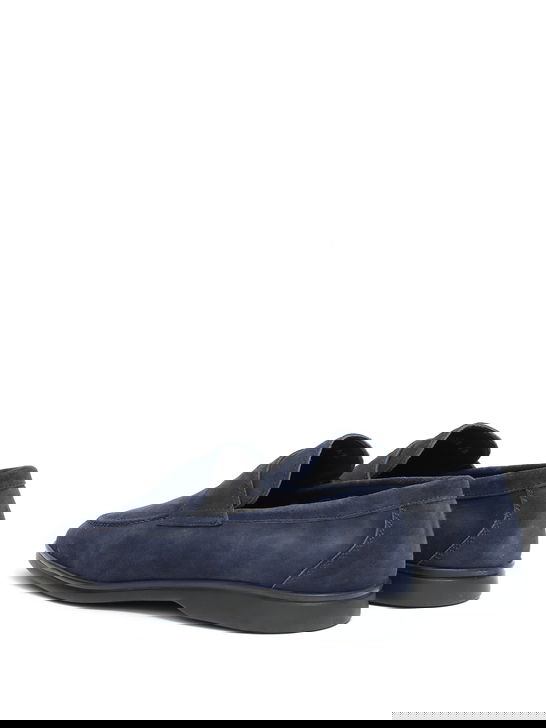 Berwick 1707 Mocassini Berwick 1707 Scamosciato Blu Vendita Economica