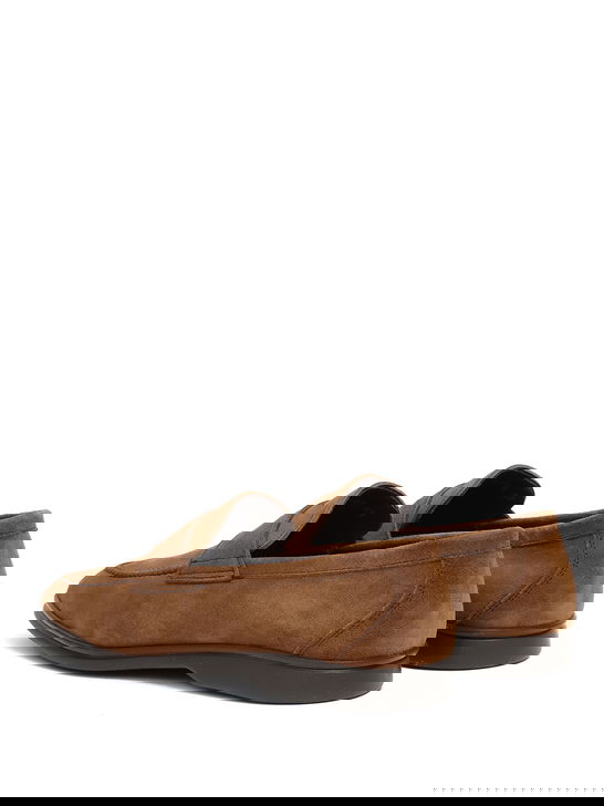 Berwick 1707 Mocassini Berwick 1707 Scamosciato Marrone Saldi Di Fabbrica