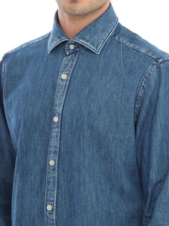 Tintoria Mattei Camicia Tintoria Mattei Denim Negozi Online