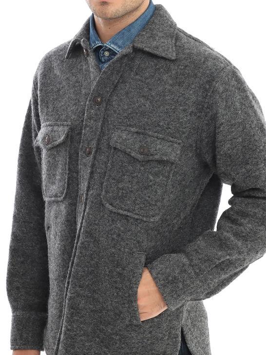 Tintoria Mattei Overshirt Tintoria Mattei Grigio Consegna Veloce