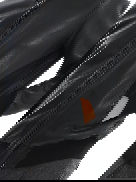 Proleather Giubbino Proleather Pelle Nero Pezzi Unici