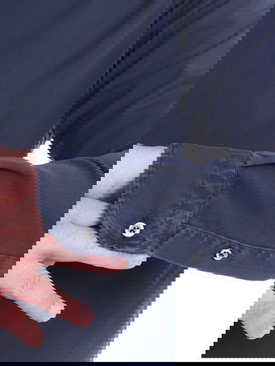 Bastoncino Camicia Bastoncino Gabardina Blu Fino Al -60%