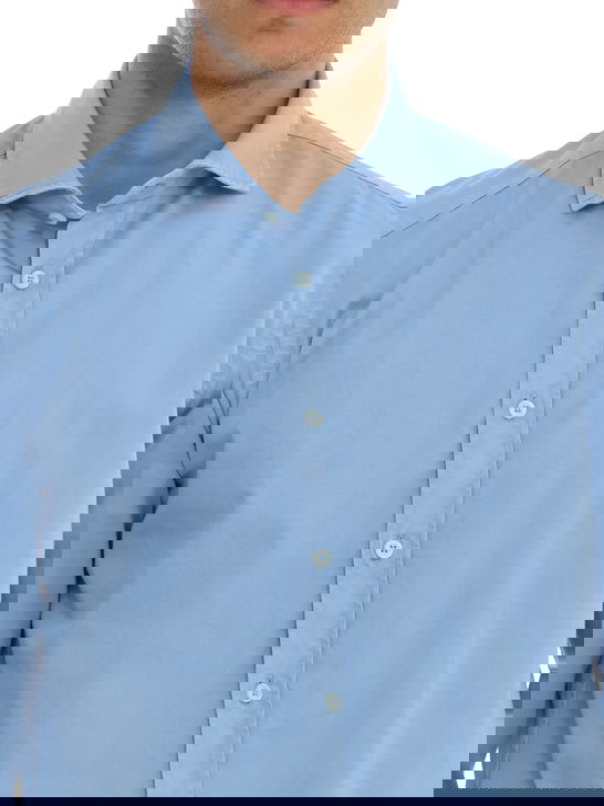 Bastoncino Camicia Bastoncino Gabardina Azzurro Affare Del Giorno