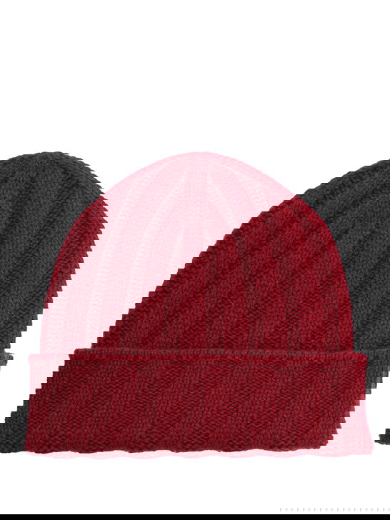 Barna Cashmere Cappello Barna Cashmere Bordeaux Qualità Garantita