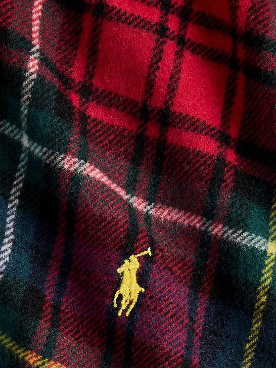 Polo Ralph Lauren Sciarpa Polo Ralph Lauren Scozzese Rosso Qualità Garantita