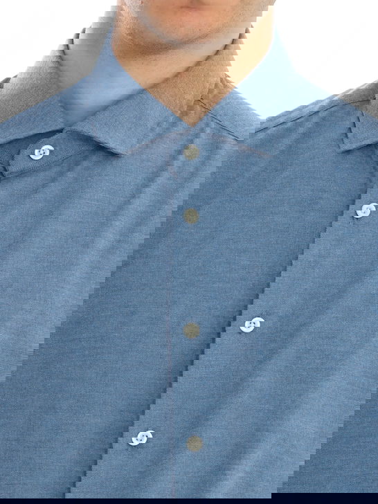 Bastoncino Camicia Bastoncino Flanellata Azzurro Soddisfazione Garantita