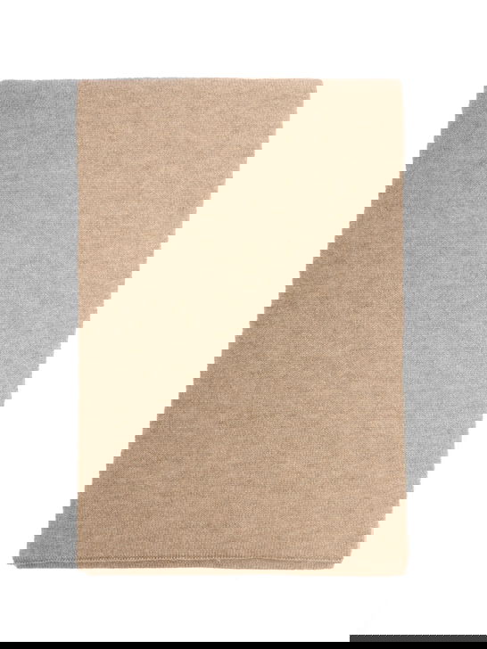 Barna Cashmere Sciarpa Barna Cashmere Bicolore Beige/Beige Prezzo Ridotto