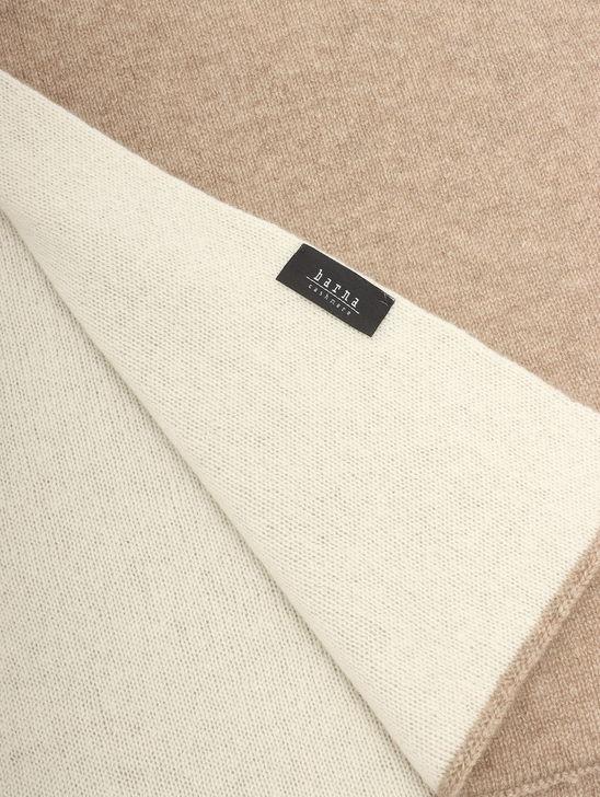 Barna Cashmere Sciarpa Barna Cashmere Bicolore Beige/Beige Prezzo Ridotto