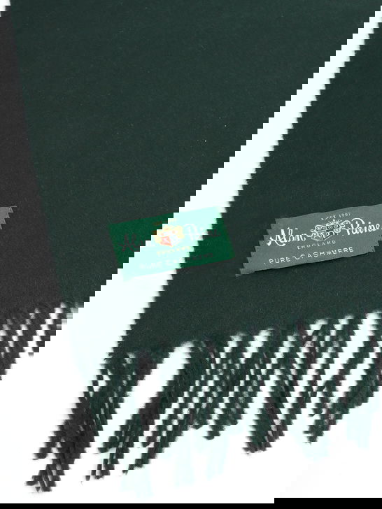 Alan Paine Sciarpa Alan Paine Risbury Cashmere Verde Saldi