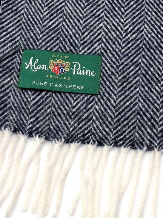 Alan Paine Sciarpa Alan Paine Kinross Cashmere Grigio Vendita Calda