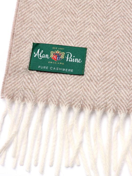 Alan Paine Sciarpa Alan Paine Kinross Cashmere Beige Convenienza