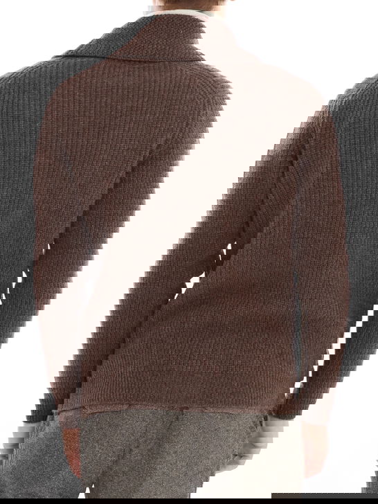 Rakki Cardigan Rakkì Sciallato Marrone Offerta