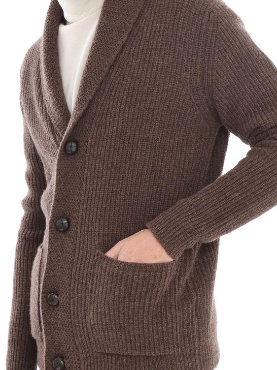 Rakki Cardigan Rakkì Sciallato Marrone Offerta