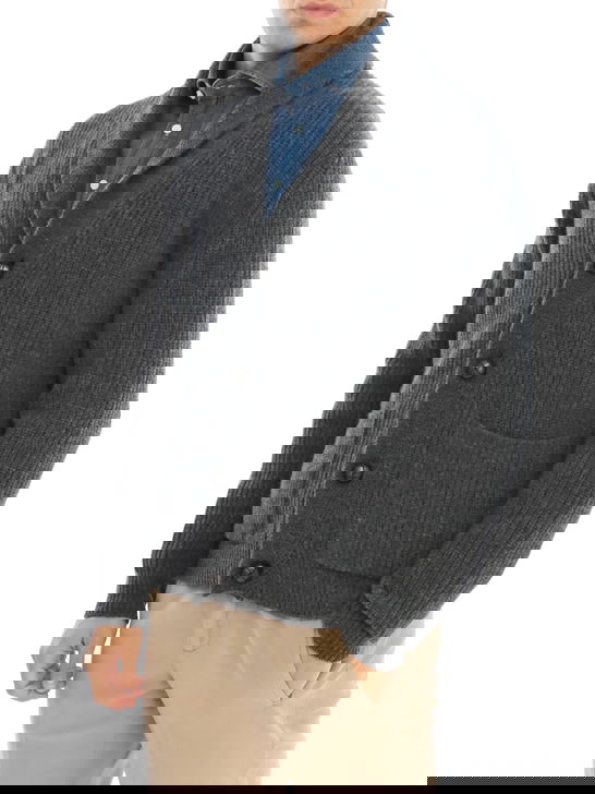 Rakki Cardigan Rakkì Sciallato Grigio Economico