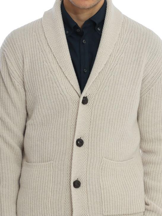 Rakki Cardigan Rakkì Sciallato Bianco Outlet