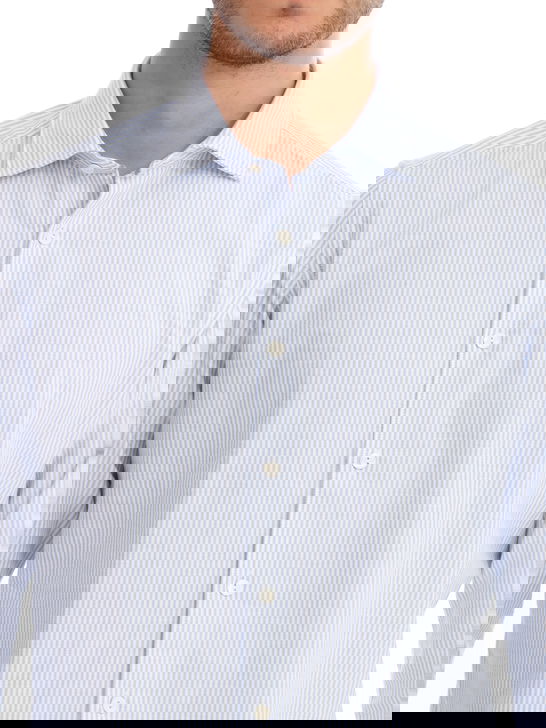Tintoria Mattei Camicia Tintoria Mattei Oxford Bianco Trasporto libero internazionale