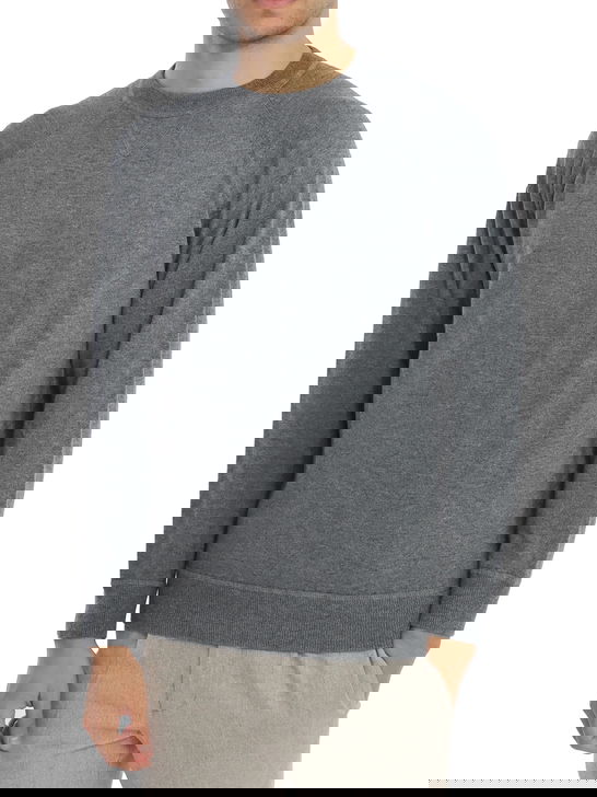 Alan Paine Felpa Alan Paine Raglan Grigio Prezzo Ridotto