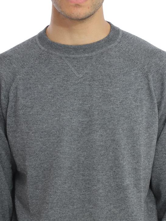 Alan Paine Felpa Alan Paine Raglan Grigio Prezzo Ridotto