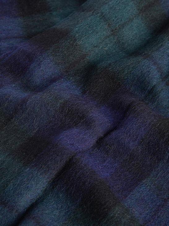 Barbour Sciarpa Barbour New Check Tartan Blu In Vendita