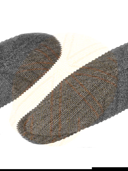 Stetson Coppola Stetson Hatteras Herringbone Stripe Grigio Spedizione gratuita