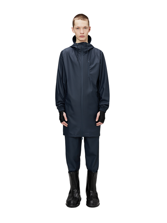 Rains Impermeabile Rains Long Storm Breaker Blu Fino al 50% di sconto