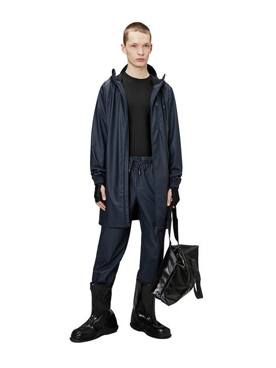 Rains Impermeabile Rains Long Storm Breaker Blu Fino al 50% di sconto