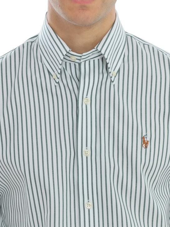 Polo Ralph Lauren Camicia Polo Ralph Lauren Pinpoint Verde Vendita