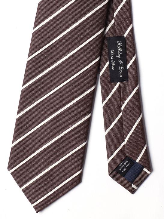 Holliday u0026 Brown Cravatta Holliday & Brown Jacquard Marrone Rilascio limitato