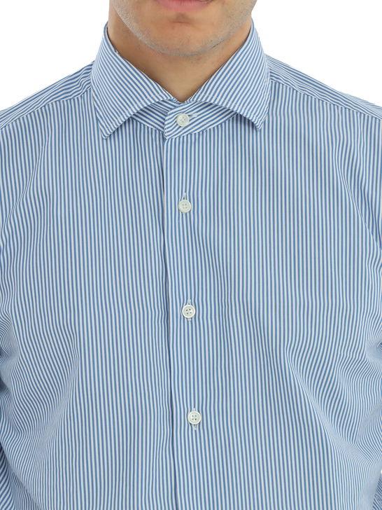 Xacus Camicia Xacus Taylor Bianco-Blu Promozione temporanea
