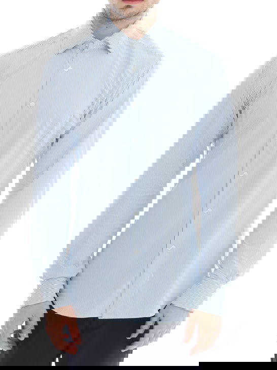 Xacus Camicia Xacus Taylor Active Bianco-Azzurro Offerta speciale della fabbrica