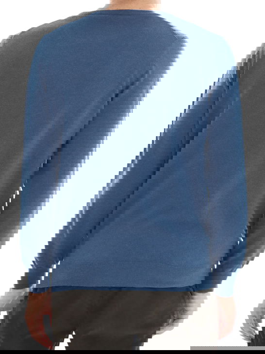 Kangra Maglia Kangra Cashmere Blu Black Friday Prezzi