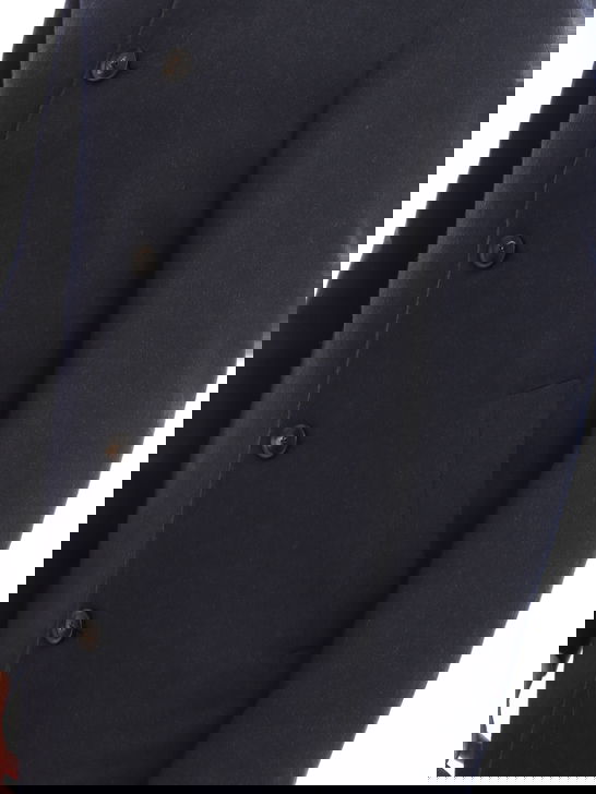 Sartoria Latorre Cappotto Sartoria Latorre Cashmere-Seta Blu Sottocosto