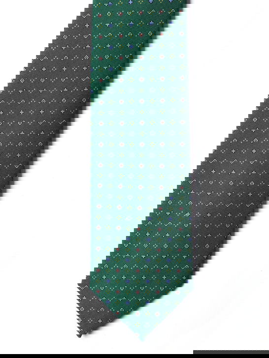 Holliday u0026 Brown Cravatta Holliday & Brown Twill Verde Grande vendita