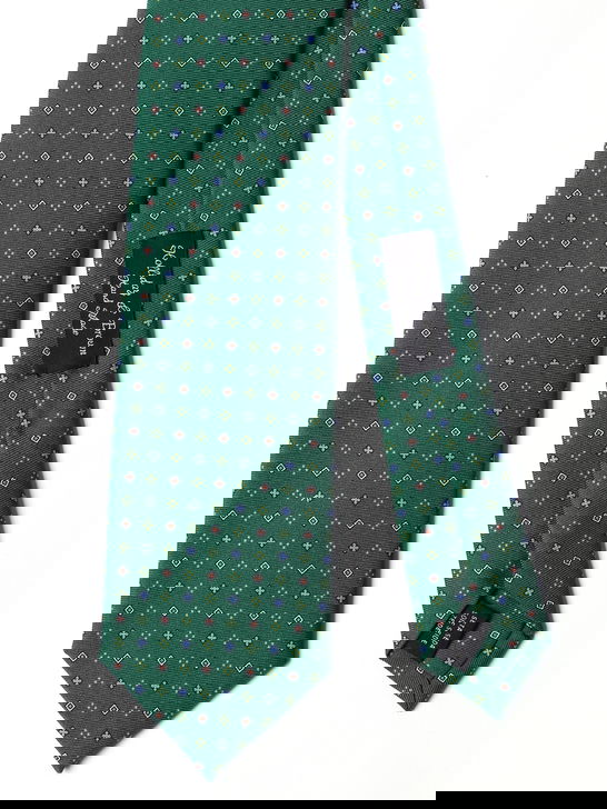 Holliday u0026 Brown Cravatta Holliday & Brown Twill Verde Grande vendita