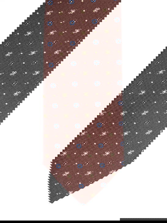 Holliday u0026 Brown Cravatta Holliday & Brown Stampata Marrone Cyber Monday