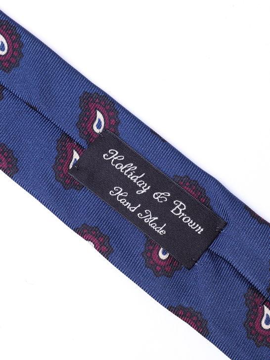 Holliday u0026 Brown Cravatta Holliday & Brown Twill Blu Latest fashion